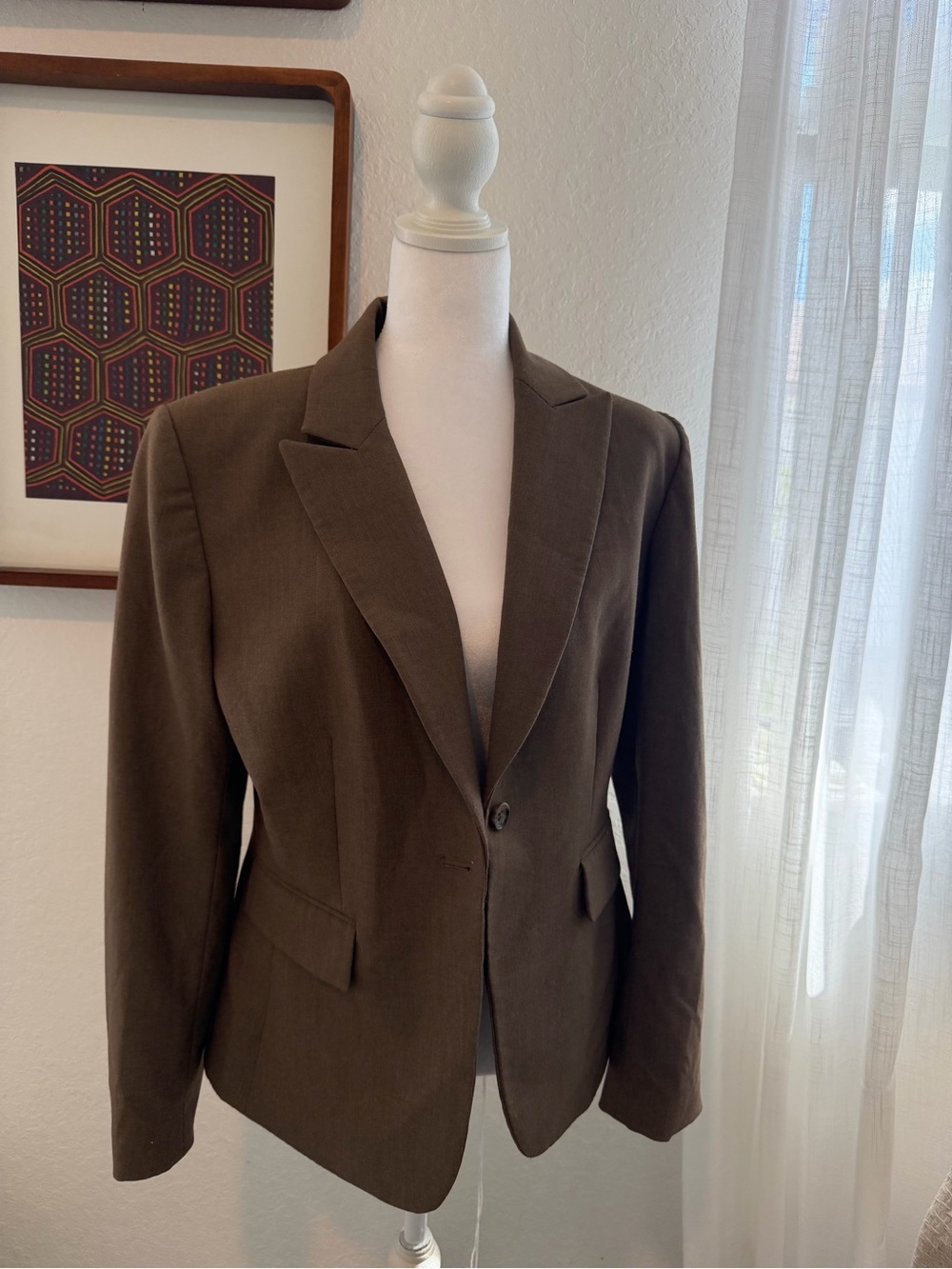 Tahari Arthur S. Levine Brown Tailored Blazer Size 10